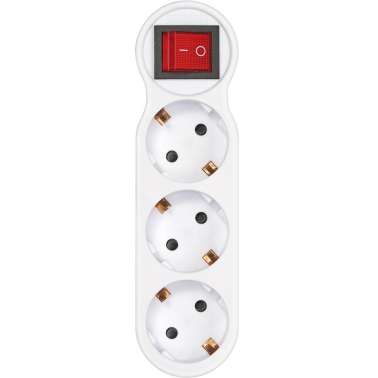 CL910402 ADAPTADOR TRIPLE SALIDA C/INTERRUPTOR BLANCO 16A 250V SIMON BRICO