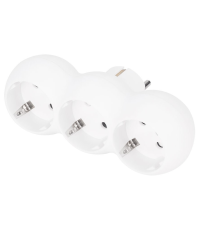 CL118901 ADAPTADOR TRIPLE SALIDA BLANCO 16A 250V SIMON BRICO