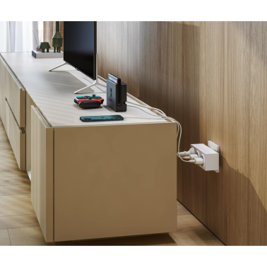 CL610309 ADAPTADOR GIRATORIO 3 TOMAS PLUG SIMON BRICO