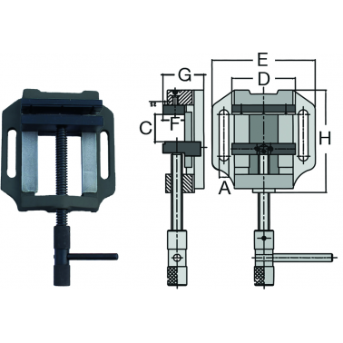 MORDAZA PRISMATICA FTX-125N-MT 125X115MM