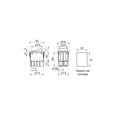 11.405.IL/NR INTERRUPTOR LUMINOSO BIPOLAR ON/OFF