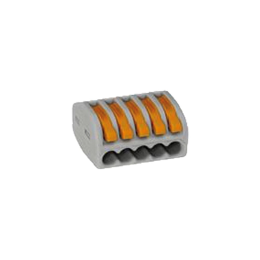 CLE54 4ud REGLETA CONEXION 5P PARA CABLE 4mm SOLERA