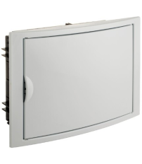 5012 CAJA EMPOTRABLE 14 ELEMENTOS MARCO Y PUERTA BLANCOS 320x233x75mm. ARELOS SOLERA