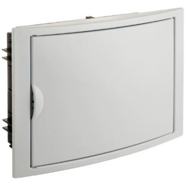 5012 CAJA EMPOTRABLE 14 ELEMENTOS MARCO Y PUERTA BLANCOS 320x233x75mm. ARELOS SOLERA