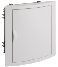 5108 CAJA EMPOTRABLE 8 ELEMENTOS MARCO Y PUERTA BLANCOS 205x233x72mm. ARELOS SOLERA