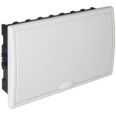 8685 CAJA EMPOTRABLE 18 ELEMENTOS MARCO Y PUERTA BLANCOS 386x225x72mm. ARELOS SOLERA