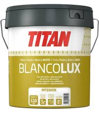 PINTURA PLÁSTICA MATE INTERIOR BLANCOLUX