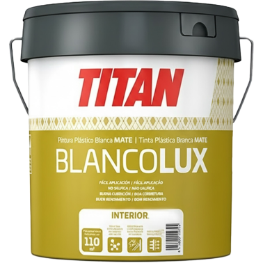 PINTURA PLÁSTICA MATE INTERIOR BLANCOLUX