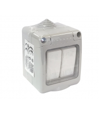 041004 DOBLE CONMUTADOR ESTANCO IP55 10A 250V