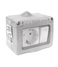 041005 CONMUTADOR + BASE ESTANCO IP55 16A 250V