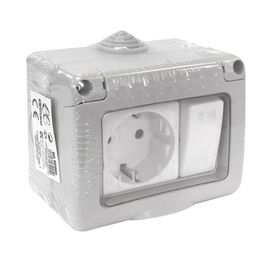 041005 CONMUTADOR + BASE ESTANCO IP55 16A 250V