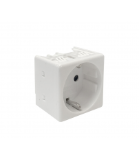 041014 BASE SCHUKO EMPOTRABLE 2P+T CON OBTURADOR