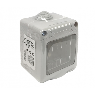 041023 CAJA DE SUPERFICIE CON TAPA 2 MODULOS