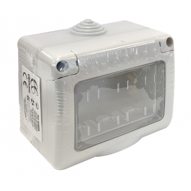041024 CAJA DE SUPERFICIE CON TAPA 3 MODULOS