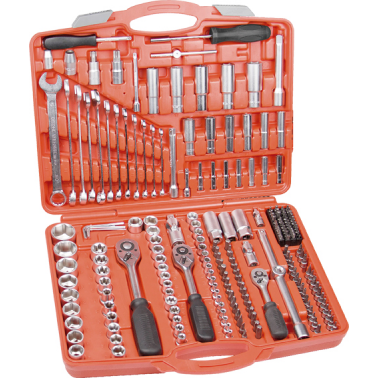 JUEGO HR LLAVE VASO 192404 1/2-3/8-1/4 219 PIEZAS