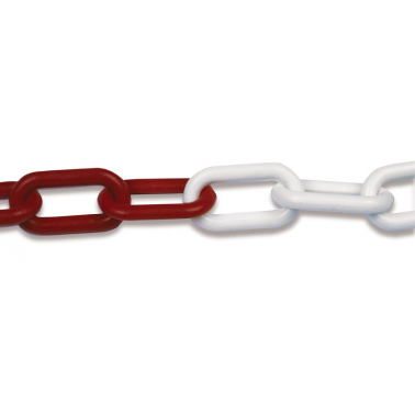 CADENA PLASTICO 30260/8X49  ROJ/BCO