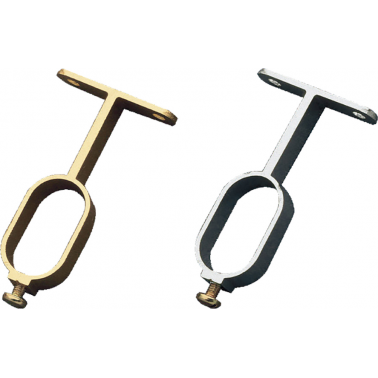 SOPORTE TUBO ARMARIO 8-30 30X15 PLATA