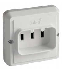 6827K BASE ENCHUFE BIPOLAR CON CONTACTO TIERRA 25A 250V BLANCA SOLERA
