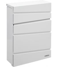 BUZON E6921 FLYSCH ACERO/INOX BLANCO