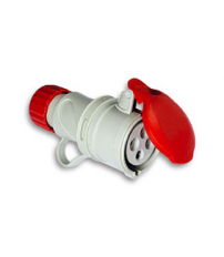 BASE CETAC 1100057 3P+N+T 380V/16A ROJO