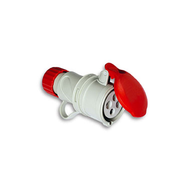 BASE CETAC 1100057 3P+N+T 380V/16A ROJO