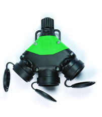 BASE TRIPLE CAUCHO 81033 230V/16A