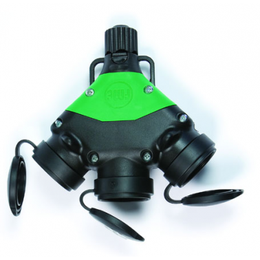 BASE TRIPLE CAUCHO 81033 230V/16A