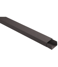 9161020NG 2m CANALETA ADHESIVA/TORNILLO GRAFITO 10x20mm SOLERA