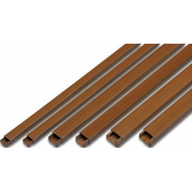 0971529-MO 2m CANALETA ADHESIVA MARRON OSCURO 13x18mm F-BRIGHT