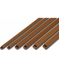 0971528-MO 2m CANALETA ADHESIVA MARRON OSCURO 15x10mm F-BRIGHT