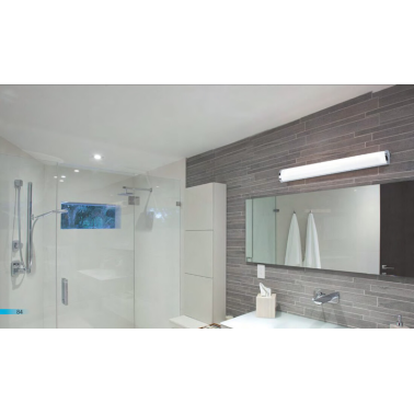 10158 APLIQUE P/TUBO LED T8 1x60cm ICE (SIN TUBO)