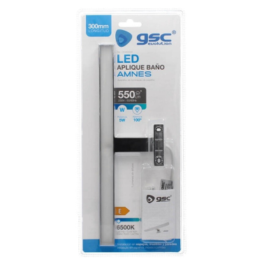 203800046 APLIQUE LED BAÑO 5W 6500K IP44 AMNES GSC