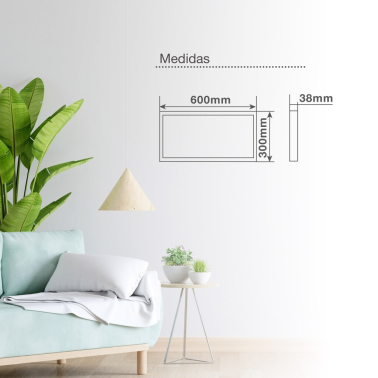203405036 PANEL LED SUP RECTANGULAR KISONGO 24W 6000K 30x60 NIQUEL