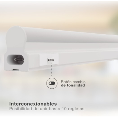 203800082 REGLETA LED T5 16W 4000-6500K 1200mm SILUAS GSC