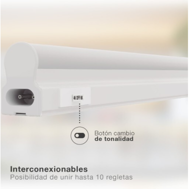 203800079 REGLETA LED T5 4W 4000K-6000K 300mm SILUAS GSC