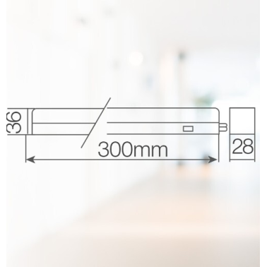 203800079 REGLETA LED T5 4W 4000K-6000K 300mm SILUAS GSC