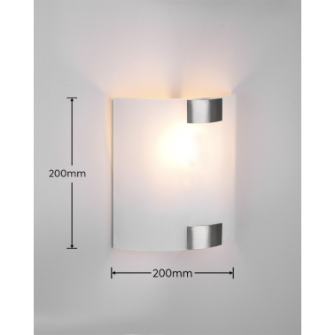 212700107 APLIQUE DE PARED PURA NIQUEL MATE 1xE27 TRIO