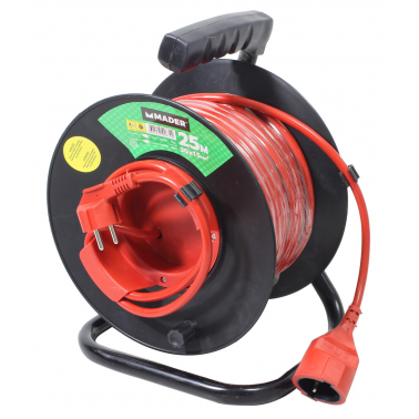 90674 25m EXTENSIBLE ENROLLACABLES EXTERIOR IP20 3x1,5mm MADER