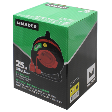90674 25m EXTENSIBLE ENROLLACABLES EXTERIOR IP20 3x1,5mm MADER