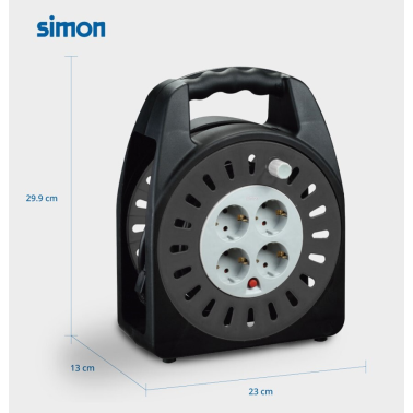 EX921401 10m EXTENSIBLE ENROLLACABLES 4T 3x1,5mm IP20 SIMON BRICO