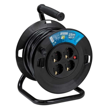 EX562582 25m EXTENSIBLE ENROLLACABLES 4T CON REARME 3x1,5mm SIMON BRICO