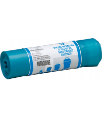 BOLSA BASURA AUTOCIERRE 7055 30L AZL 15U