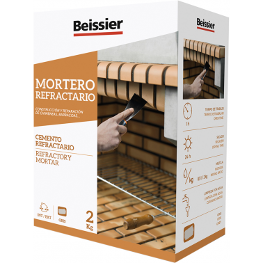 MORTERO REFRACTARIO POLVO 2KG