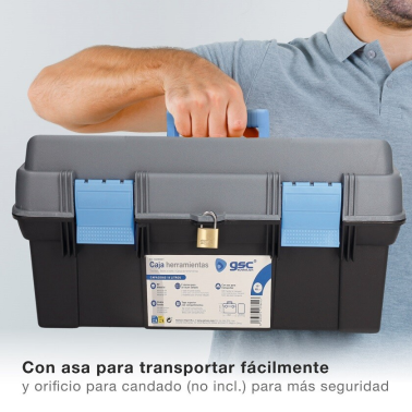 502080001 CAJA DE HERRAMIENTAS 18L 488x245x215mm GSC