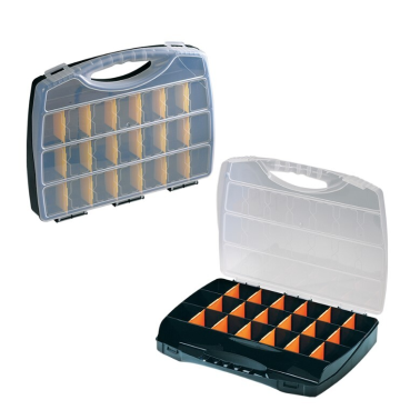 2045 ESTUCHE PLASTICO MULTIUSOS 22 COMPARTIMENTOS