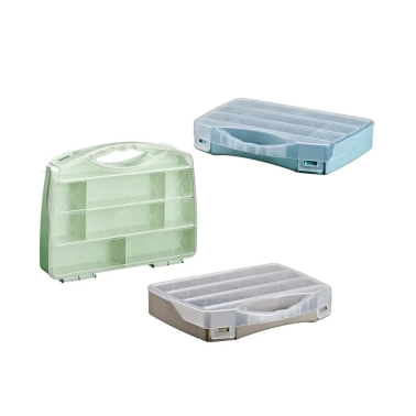 2059 MALETÍN MULTIUSOS 280x200x50  7 COMPARTIMENTOS COLORES SURTIDOS