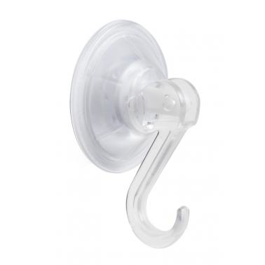 P1004T BL 2ud COLGADOR ARTICULADO C/VENTOSA ø45mm