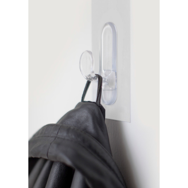 P3002T BL PERCHA LENGUA PLASTICA ADHESIVA 95x30mm