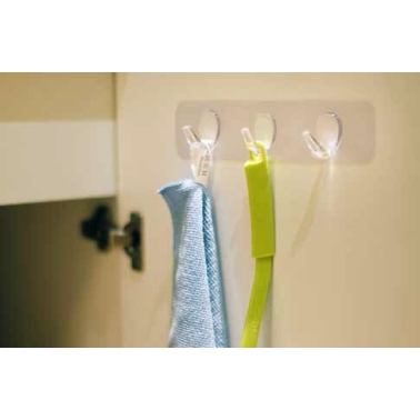 P4004T BL COLGADOR MULTIUSOS 3 GANCHOS C/VENTOSA