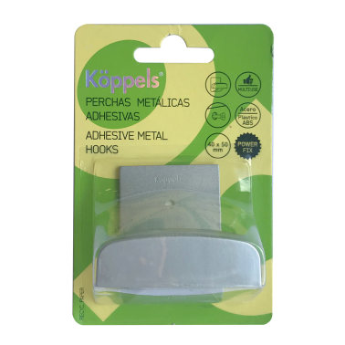 P3003C PERCHA GRANDE ACERO ADHESIVA O TORNILLO KOP